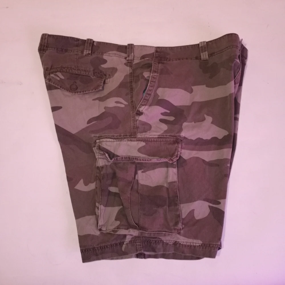 TRUE NATION Camouflage Cargo Shorts - Picture 7 of 7